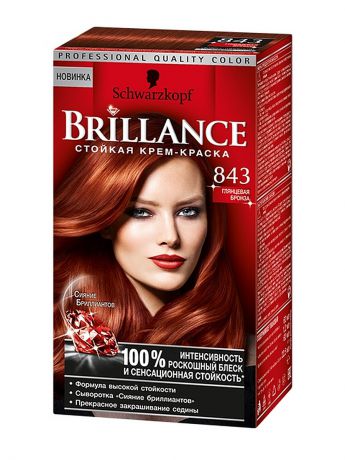 Brillance Краска для волос Milan shion week 843 Глянцевая бронза