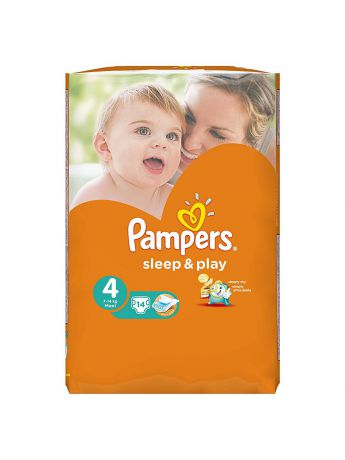Pampers Подгузники Pampers Sleep & Play 7-14 кг, 4 размер, 14 шт.