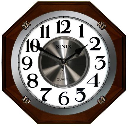 Sinix Деревянные настенные интерьерные часы Sinix 1074 WA