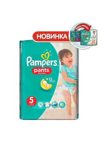 Pampers Трусики Pampers Pants 12-18 кг, 5 размер, 15 шт