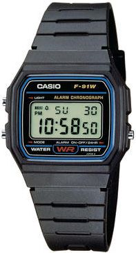 Casio Мужские японские электронные наручные часы Casio Collection F-91W-1Q