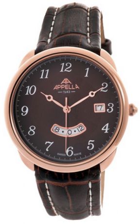 Appella Мужские швейцарские наручные часы Appella 4365-4014