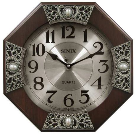 Sinix Деревянные настенные интерьерные часы Sinix 1071N WA