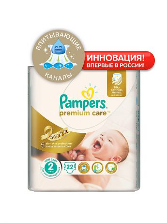Pampers Подгузники Pampers Premium Care 3-6 кг, 2 размер, 22 шт