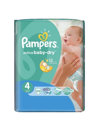 Pampers Подгузники Pampers Active Baby-Dry 7-14 кг, 4 размер, 20 шт