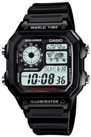 Casio Мужские японские спортивные наручные часы Casio Sport, Pro Trek AE-1200WH-1A