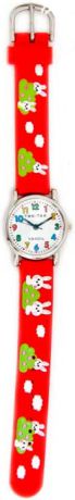 Тик-Так Детские наручные часы Тик-Так H101-2 красные зайцы