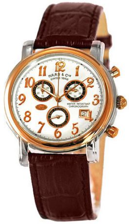 Haas&Cie Мужские швейцарские наручные часы Haas&Cie MFH 410 OWA ремень