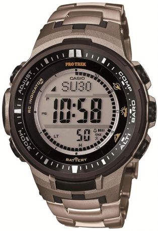 Casio Мужские японские спортивные электронные наручные часы Casio Sport, Pro Trek Casio PRW-3000T-7E