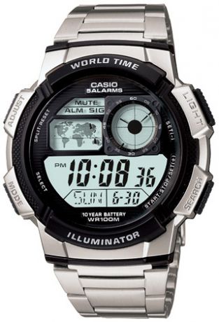 Casio Мужские японские спортивные электронные наручные часы Casio Sport, Pro Trek AE-1000WD-1A