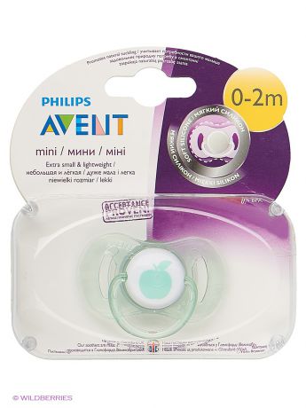 Philips AVENT Мини-пустышка Philips Avent серия Для самых маленьких SCF151/00 1 шт. 0-2 мес.