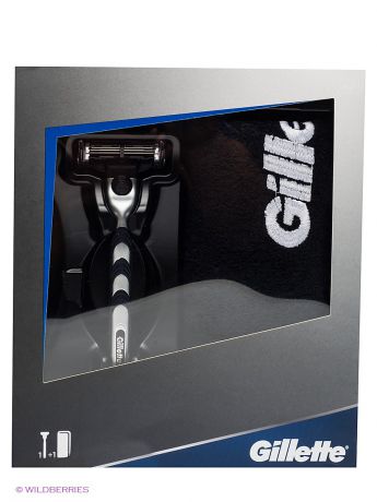 GILLETTE Подарочный набор Gillette Mach3 (Бритва Mach3 + Полотенце с логотипом)