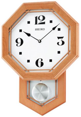 Seiko Деревянные настенные интерьерные часы с маятником Seiko QXC226Z