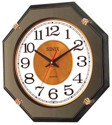 Sinix Пластиковые настенные интерьерные часы Sinix 1054 M