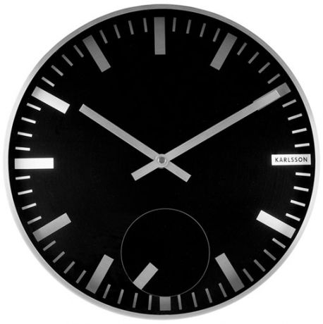 Karlsson Настенные интерьерные часы Karlsson KA5254BK