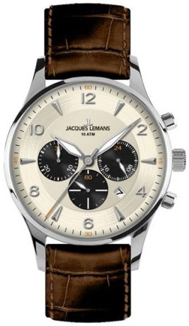 Jacques Lemans Мужские швейцарские наручные часы Jacques Lemans 1-1654E
