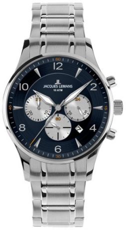 Jacques Lemans Мужские швейцарские наручные часы Jacques Lemans 1-1654K