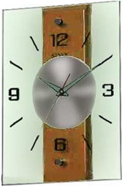 Sinix Деревянные настенные интерьерные часы Sinix 5057C светлые