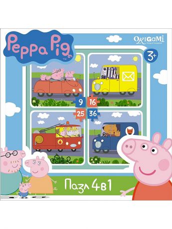 Peppa Pig Пазл.4в1.Транспорт