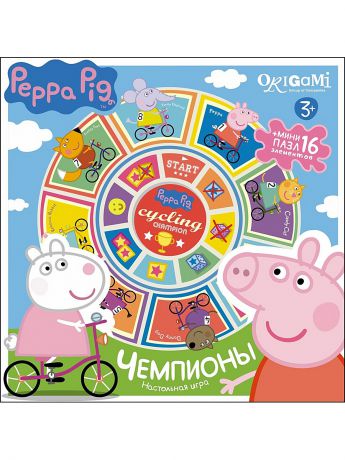 Peppa Pig Наст.игра Карусель-лото+пазл16А.Чемпионы