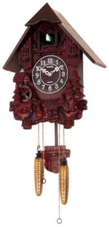 Sinix Деревянные настенные интерьерные часы с кукушкой Sinix 612