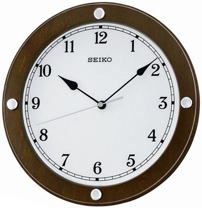 Seiko Деревянные настенные интерьерные часы Seiko QXA510B