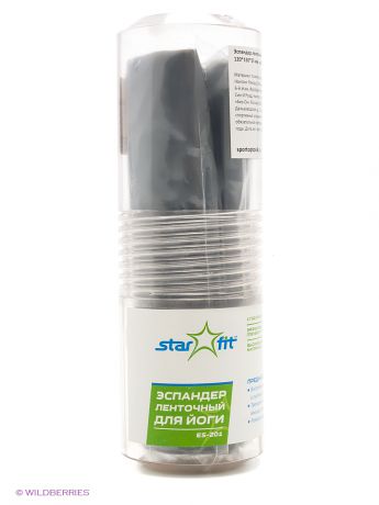 starfit Эспандер ленточный для йоги STAR FIT ES-201 120*150*55 мм, серый