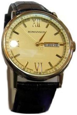 Romanson Мужские наручные часы Romanson TL 1275 MG(GD)BK