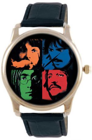 Shot Дизайнерские наручные часы Shot Concept Beatles черн. рем.