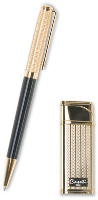 Caseti Набор: ручка + зажигалка Caseti CA16067B-1