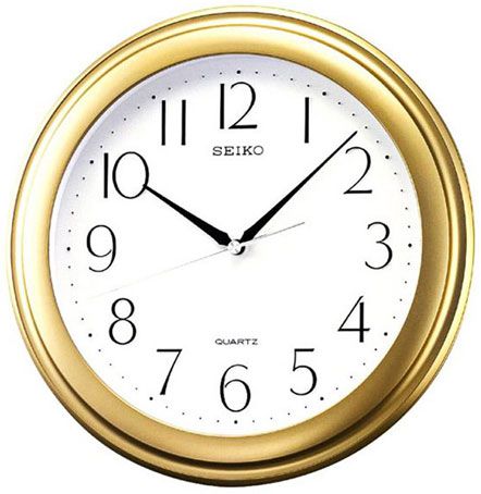 Seiko Пластиковые настенные интерьерные часы Seiko QXA576G
