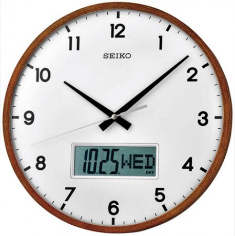 Seiko Деревянные настенные интерьерные часы Seiko QXL008B