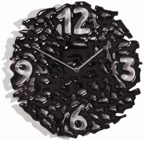 Diamantini&Domeniconi Стеклянные Настенные интерьерные часы Diamantini&Domeniconi 55 black