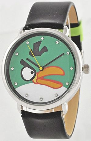 Тик-Так Детские наручные часы Тик-Так Н504 Черные/зеленый циф.