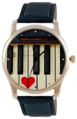 Shot Дизайнерские наручные часы Shot Concept Piano Love черн. рем.