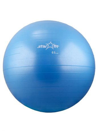 starfit Мяч гимнастический STAR FIT GB-102 65 см, с насосом, синий (антивзрыв)