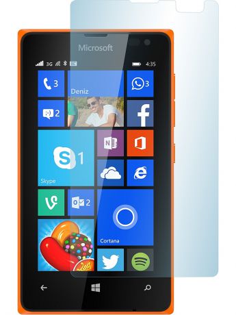 skinBOX Защитное стекло skinBOX для Microsoft Lumia 435/532 (0.3mm 2.5D)