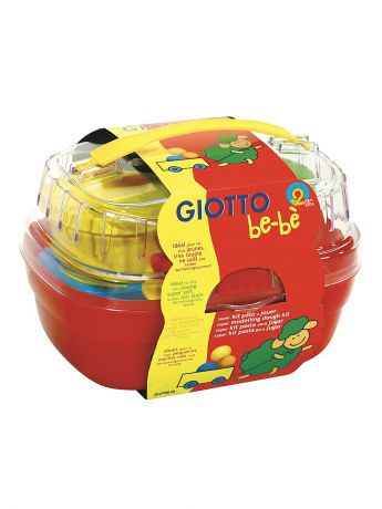 FILA GIOTTO be-be Bucket мягкая паста для моделирования 4 цв х100 гр, инструменты, в пластиковом чемоданч