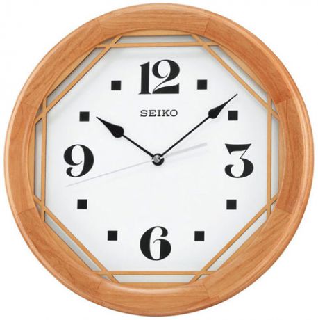 Seiko Деревянные настенные интерьерные часы Seiko QXA565Z