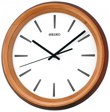 Seiko Деревянные настенные интерьерные часы Seiko QXA540Z