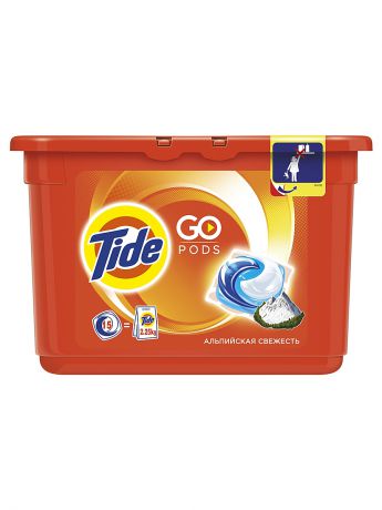 Tide Гель в растворимых капсулах Альпийская свежесть 15х25.2г