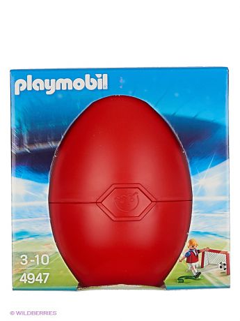 Playmobil Яйцо: Футболист с воротами и мячом