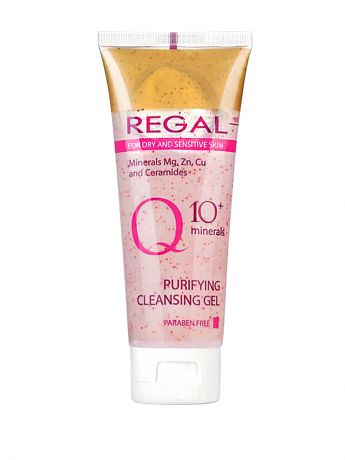 REGAL Очищающий гель для умывания для сухой и чувствительной кожи "REGAL Q10+M", 100мл., (Болгария)