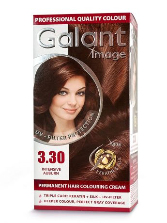 GALANT Image Cтойкая крем-краска для волос " GALANT" 3.30 каштановый интенсивный, 115 мл., (Болгария)