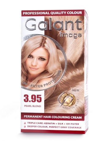 GALANT Image Cтойкая крем-краска для волос " GALANT" 3.95 жемчужный блондин, 125 мл., (Болгария)