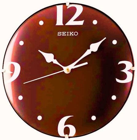 Seiko Пластиковые настенные интерьерные часы Seiko QXA515R
