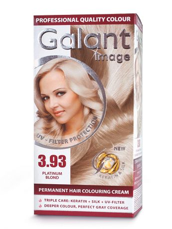 GALANT Image Cтойкая крем-краска для волос " GALANT" 3.93 платиновый блондин, 125 мл., (Болгария)