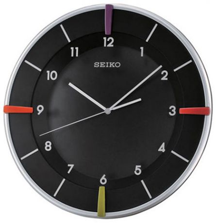 Seiko Пластиковые настенные интерьерные часы Seiko QXA468S