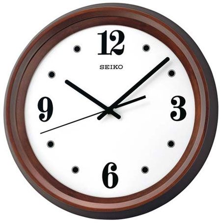 Seiko Деревянные настенные интерьерные часы Seiko QXA540B