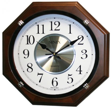 Sinix Деревянные настенные интерьерные часы Sinix 1075 WA